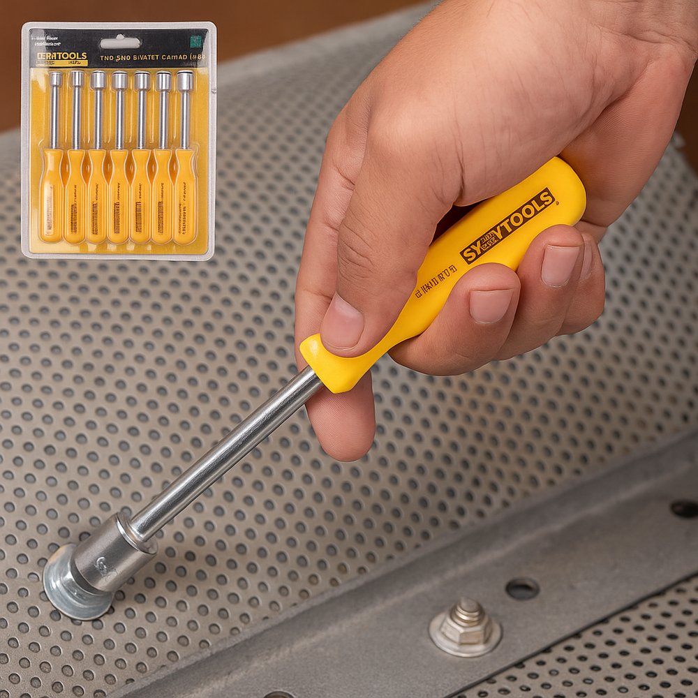 Jogo com 7 Chaves Canhão 70mm Aço Carbono Kit Ferramentas Mecânico Profissional - Imagem 7