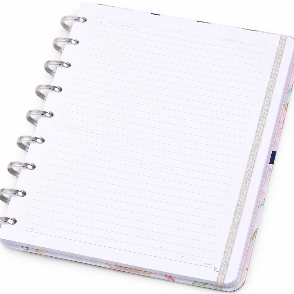 Caderno Listral Lilás Médio M Capa Dura Disco Reposicionável - Imagem 3