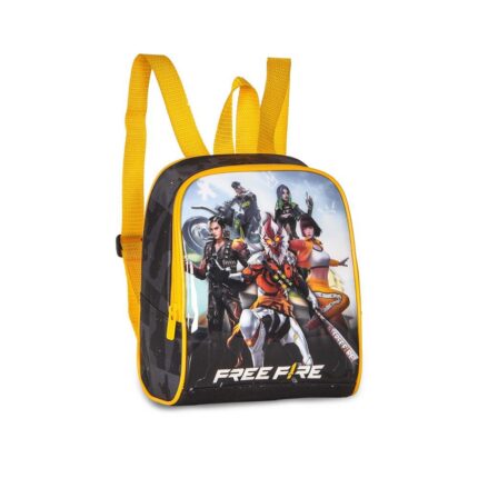 Lancheira Térmica Infantil Escolar Costas Free Fire Grande Espaçosa Azul Resistente