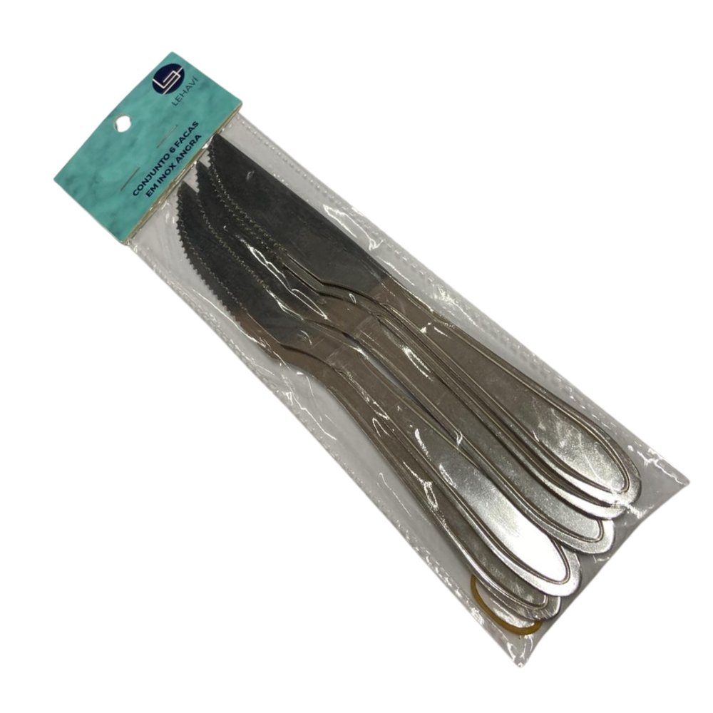 Conjunto com 6 Facas em Inox Angra - Imagem 2