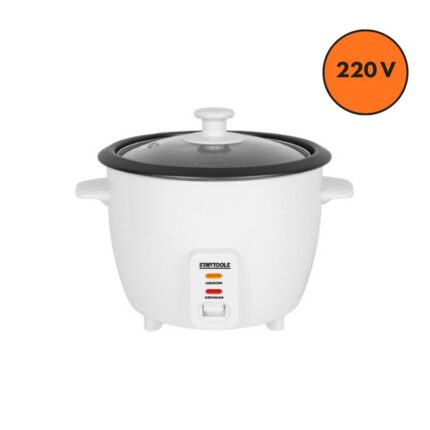 Panela de Arroz Elétrica 1,3L 220V Branca Antiaderente Cozinha Fácil e Rápida
