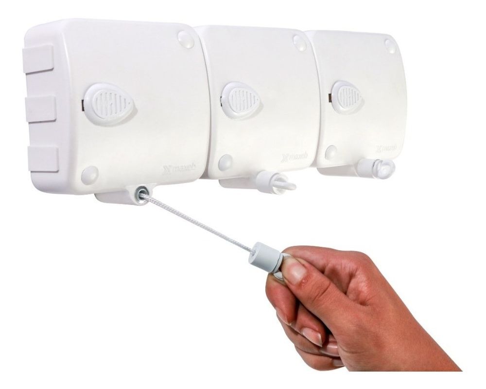 Varal Retrátil Automático Modular 3 Peças 6 Metros Aço Inox Secagem Rápida e Resistente - Imagem 4