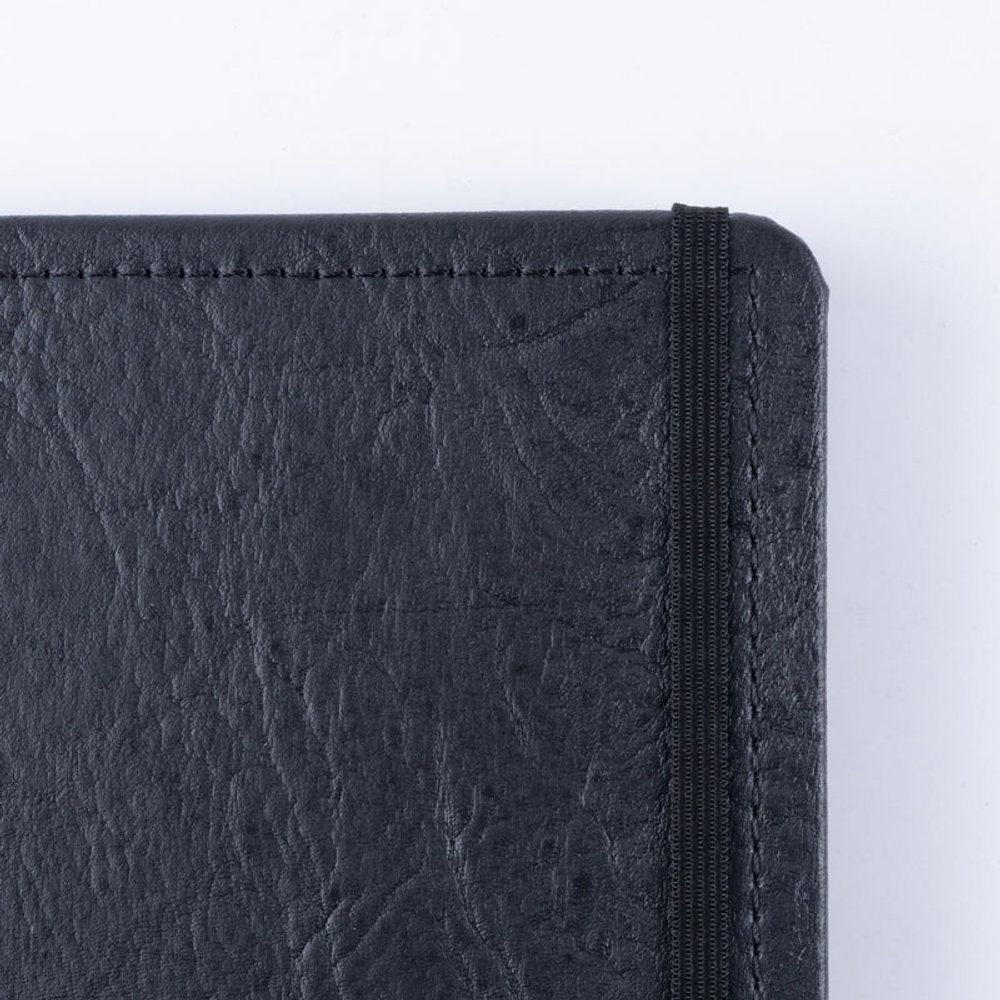 Caderno Capa Dura Couro Black Disco Reposicionável Médio M - Imagem 4