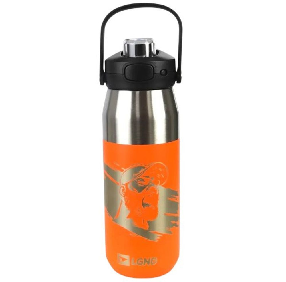 Garrafa Térmica Inoxidável AHU Legendários 750ml Laranja Isolamento Térmico Alta Durabilidade - Imagem 4