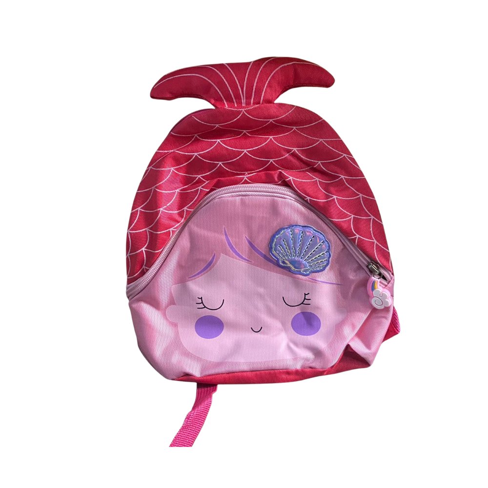 Mini Mochila Infantil Sereia Sortida Resistente Rosa Azul Verde Pequena Bolsos Lateral - Imagem 4