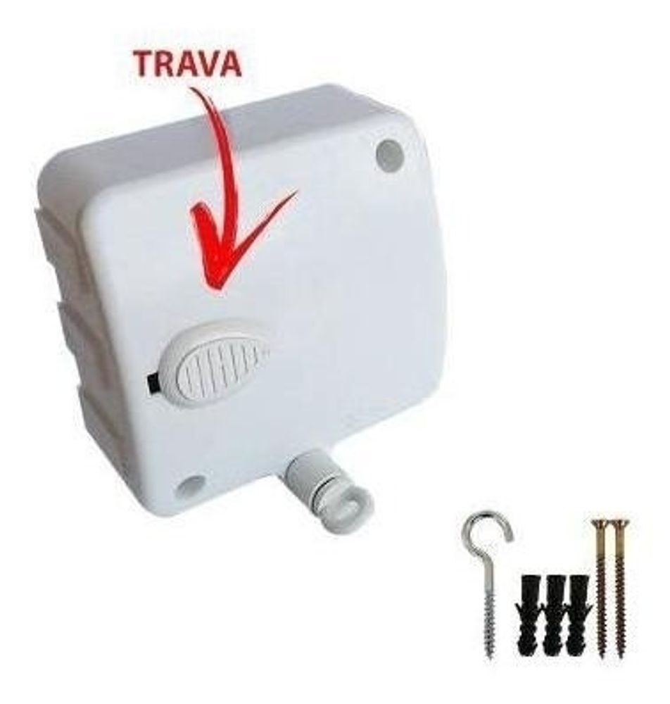Varal Retrátil Automático Modular 6 Metros 1 Peça Aço Inoxidável Ambiente Interno e Externo - Imagem 2