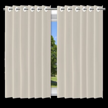 Cortina Blackout Bege c/ ilhos - 280x250cm