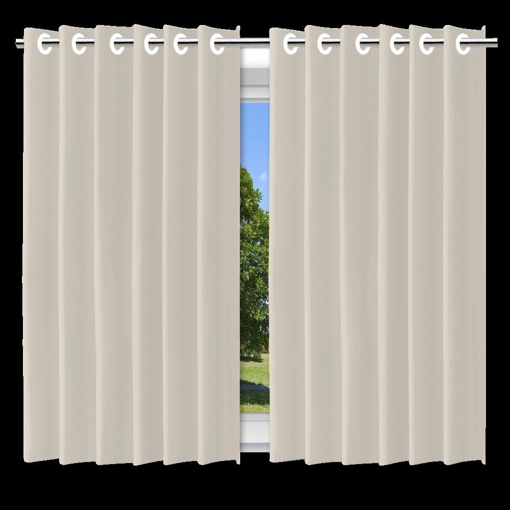 Cortina Blackout Bege c/ ilhos - 280x250cm