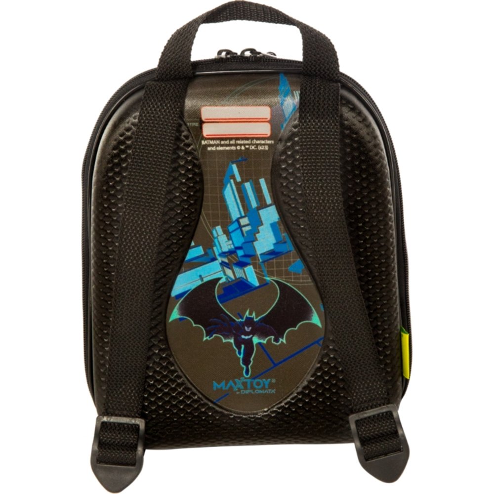Mochila Infantil Batman Tamanho P Preta Resistente Escolar Costas com Vários Compartimentos - Imagem 3