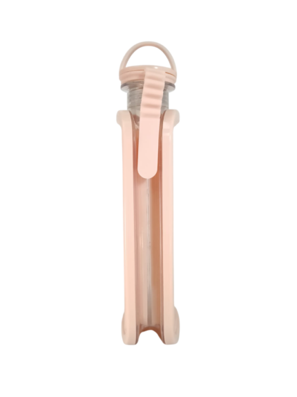 Forma Para Gelo Com 12 Esferas Rosé Silicone Flexível Com Alça Para Transporte Resistente
