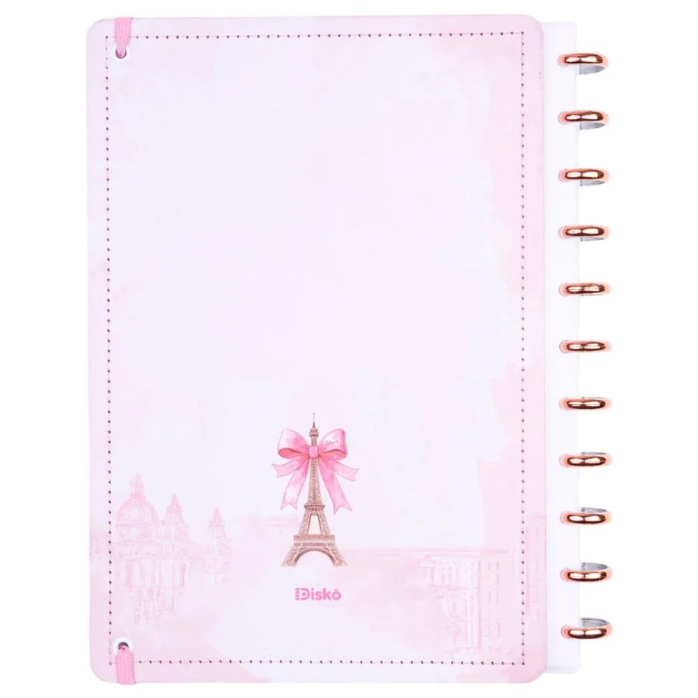 Caderno Paris Médio M Capa Dura Disco Reposicionável Disko - Imagem 2