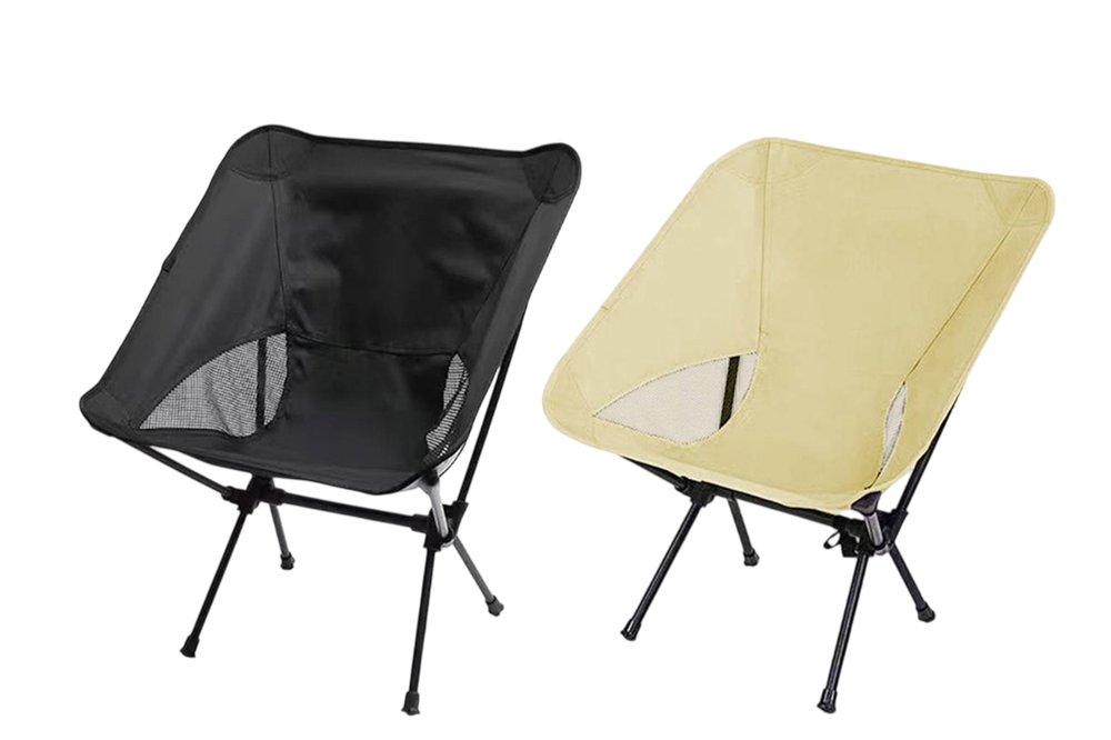 Cadeira para Camping Portátil Dobrável Sortida com Estrutura de Aço e Bolsa de Transporte - Imagem 3