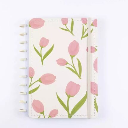 Caderno Disko Tulipa M Escolar 96 Folhas Papel Cores Vibrantes Material Escolar