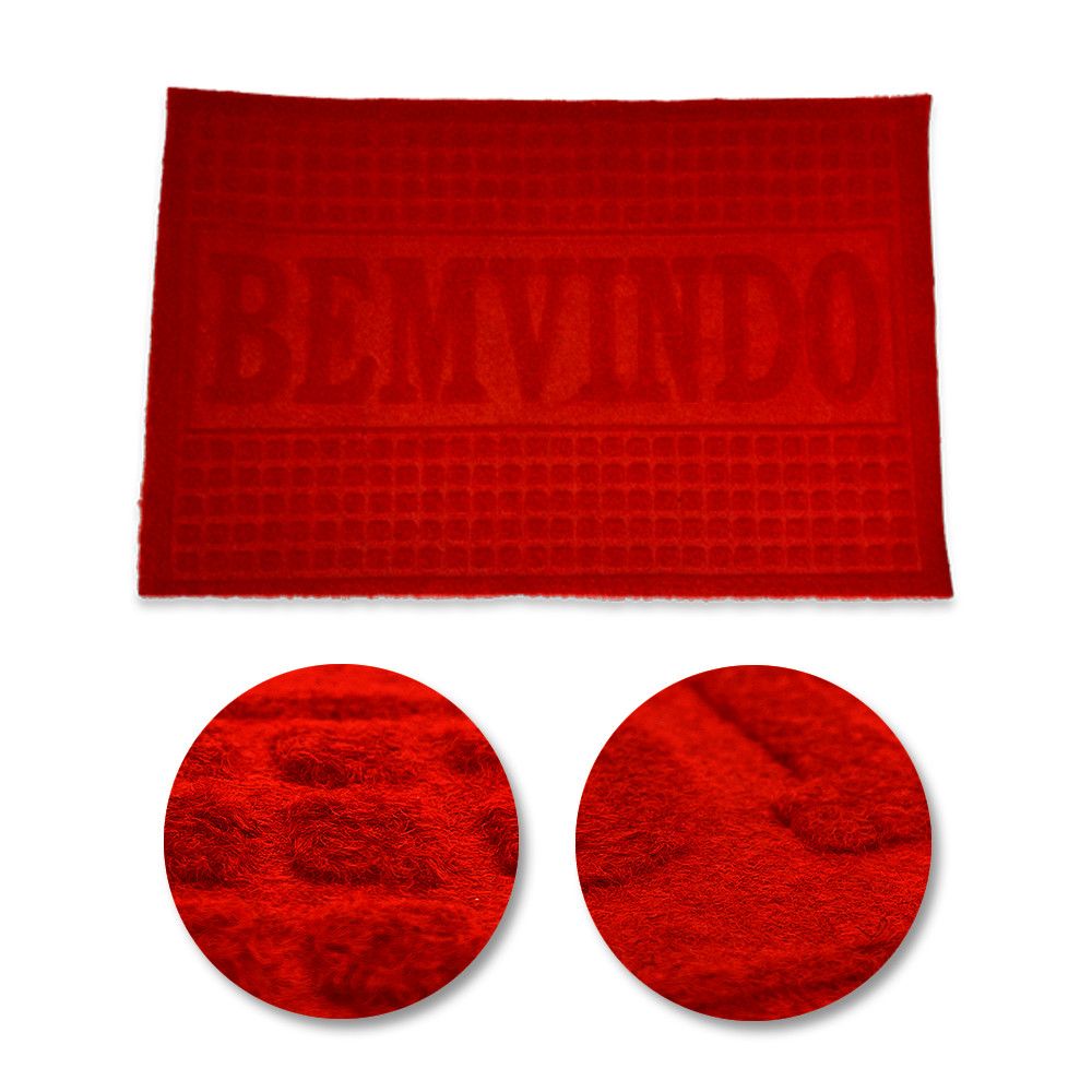 Capacho 58x38 cm Antiderrapante para Porta Pequeno Sortido Durável Entrada