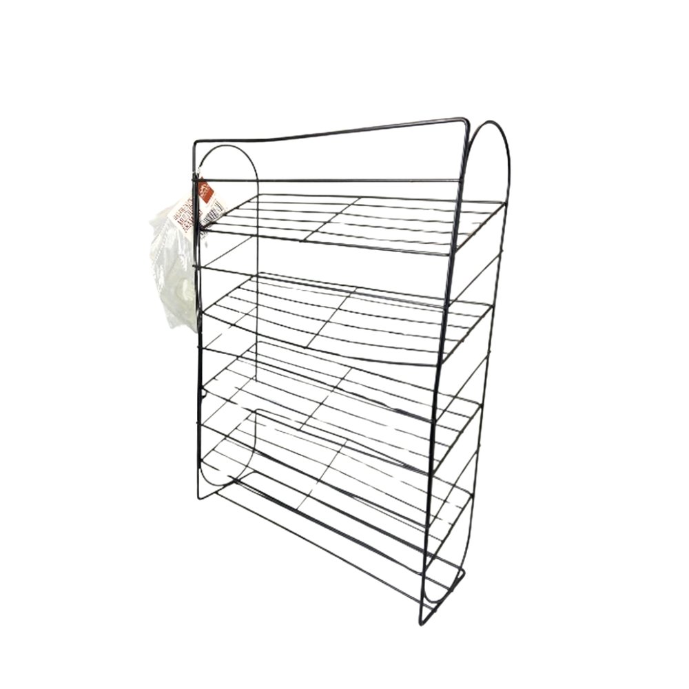 Organizador Aramado Para Peças Íntimas 4 Compartimentos Preto Estrutura Metálica - Imagem 4