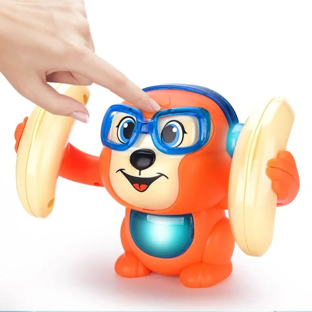 Brinquedo Infantil Animal Com Movimento e Ativação Por Toque Som - Imagem 4