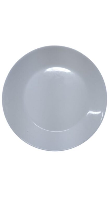 Conjunto 6 Pratos Fundos Sobremesa Vidro 19 cm - Branca