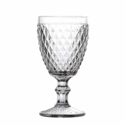 Conjunto 6 Copos de Vidro Bico de Abacaxi 300ml Transparente Durável para Bebidas