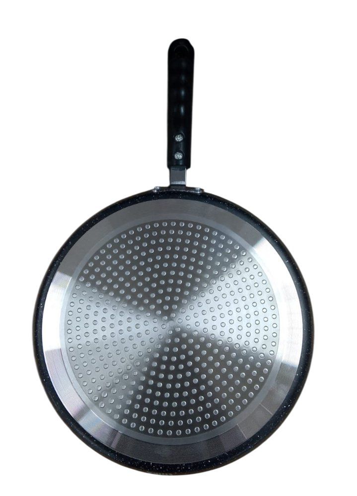 Frigideira Tapioqueira Panquequeira 26cm Antiaderente Indução Alumínio Preta - Imagem 4