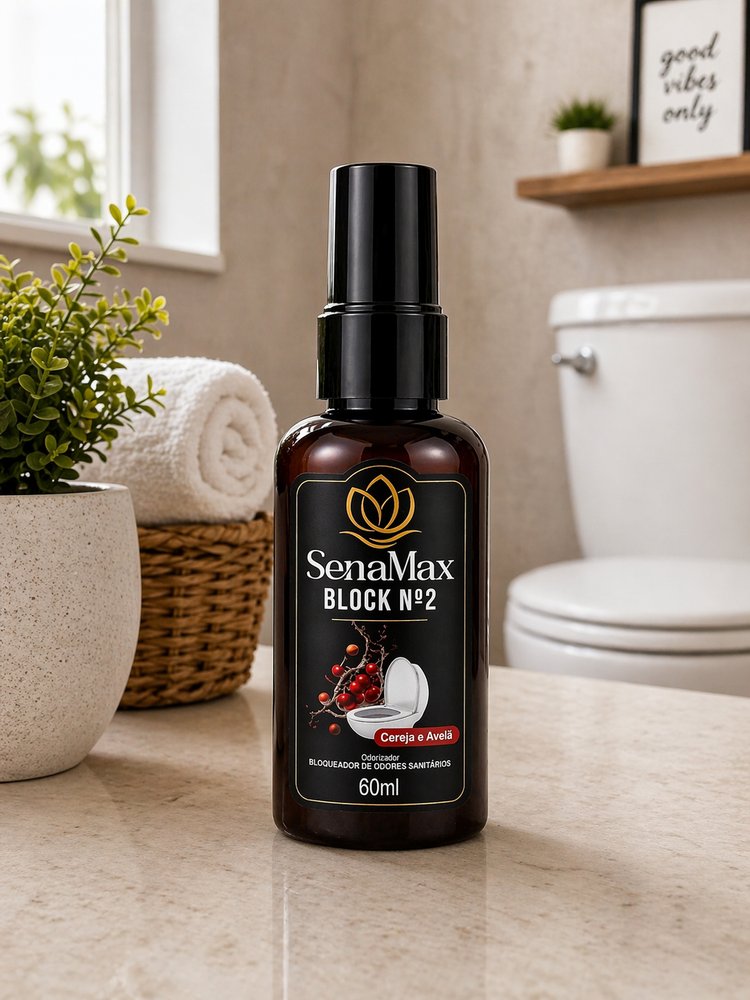 Bloqueador de Odores Sanitário Cereja e Avelã 60ml - Imagem 2