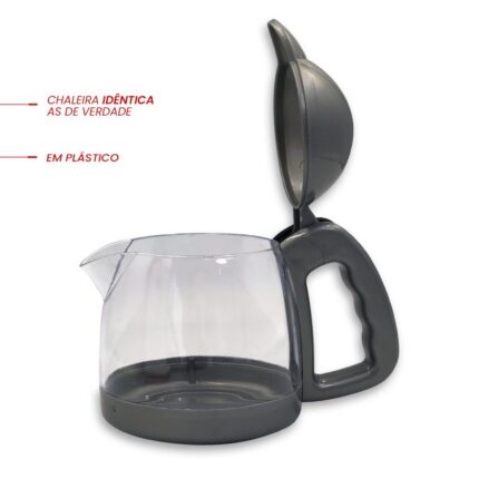 Cafeteira Infantil My Home com Luz e Som Brinquedo Educativo para Crianças Função Realista e Som
