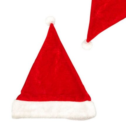 Roupa de Papai Noel Veludo Tamanho Único Blusão Calça Gorro Cinto Barba Natal