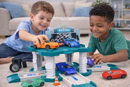 Pista De Corrida Infantil Racing Com Carrinhos Brinquedo De Montar