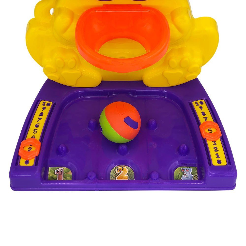 Cesta de Basquete Infantil Leão com Bolinha e Marcador de Pontos para Crianças - Imagem 3