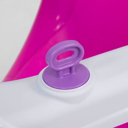 Triciclo Rosa Infantil com Empurrador e Cinto de Segurança para Meninas Passeio e Diversão
