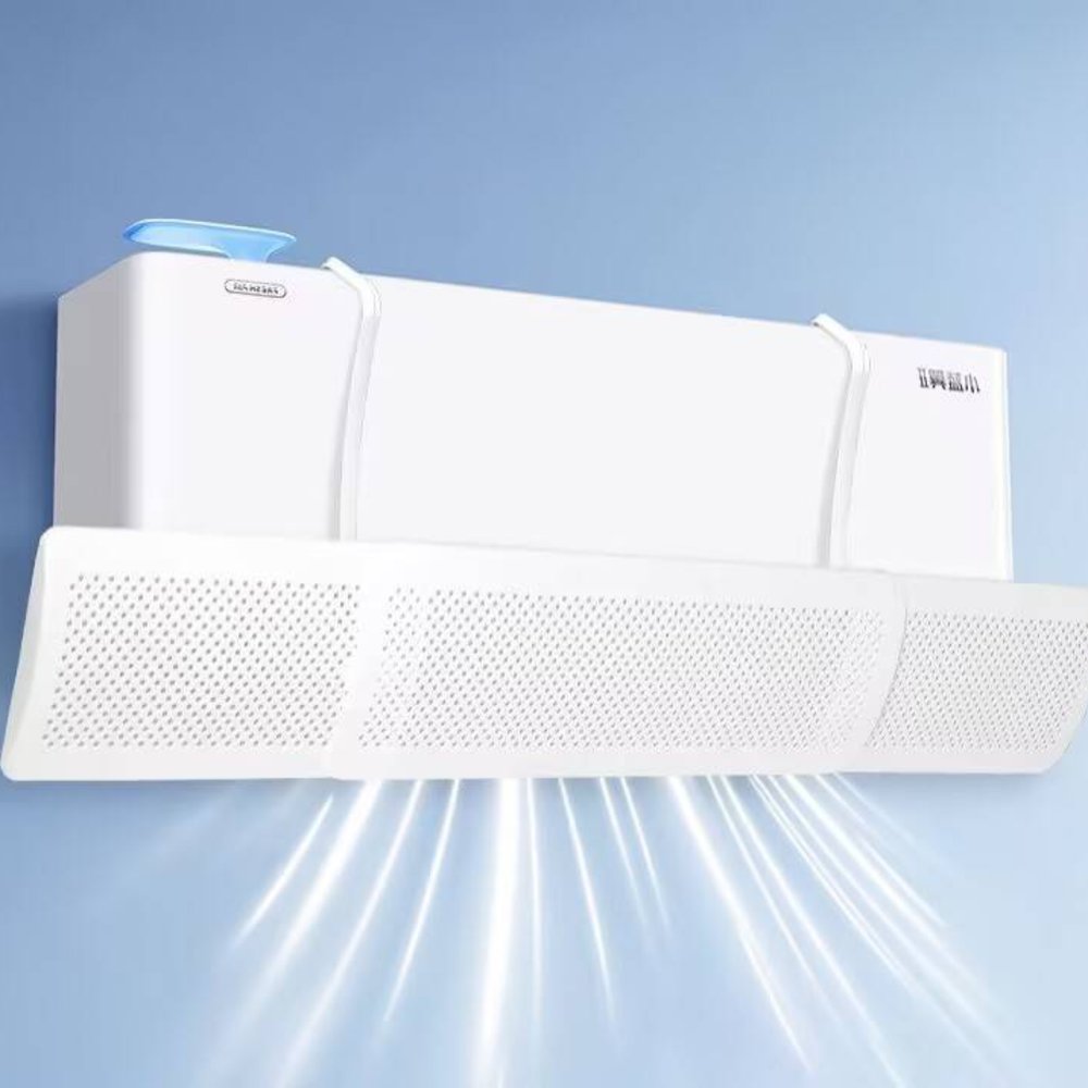 Defletor Suporte Para Ar Condicionado Modelo Ajustável Branco Resistente Ventilação Econômica - Imagem 4