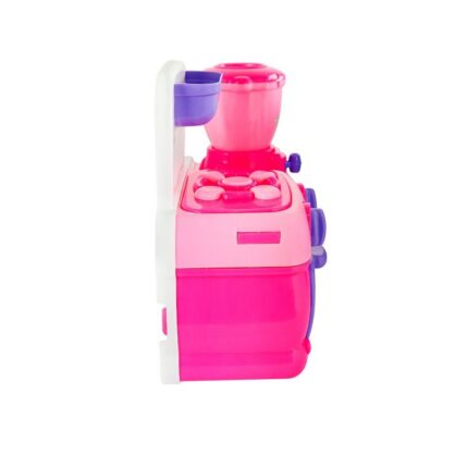 Mini Cozinha Infantil Rosa com Fogão, Forno, Liquidificador, Espátula e Acessórios de Brinquedo