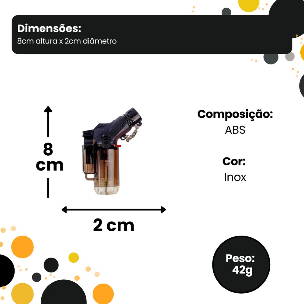 Mini Maçarico a Gás Recarregável Portátil com Ignição Automática Azul para Solda e Cozinha - Imagem 3
