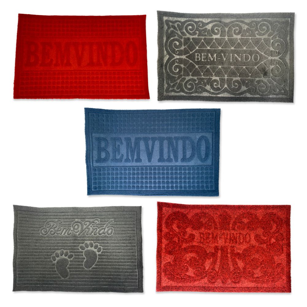 Capacho 58x38 cm Antiderrapante para Porta Pequeno Sortido Durável Entrada - Imagem 7