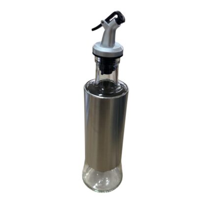 Dispenser de Temperos 300 ml Vidro Transparente com Tampa Inox Dose Precisa para Cozinha