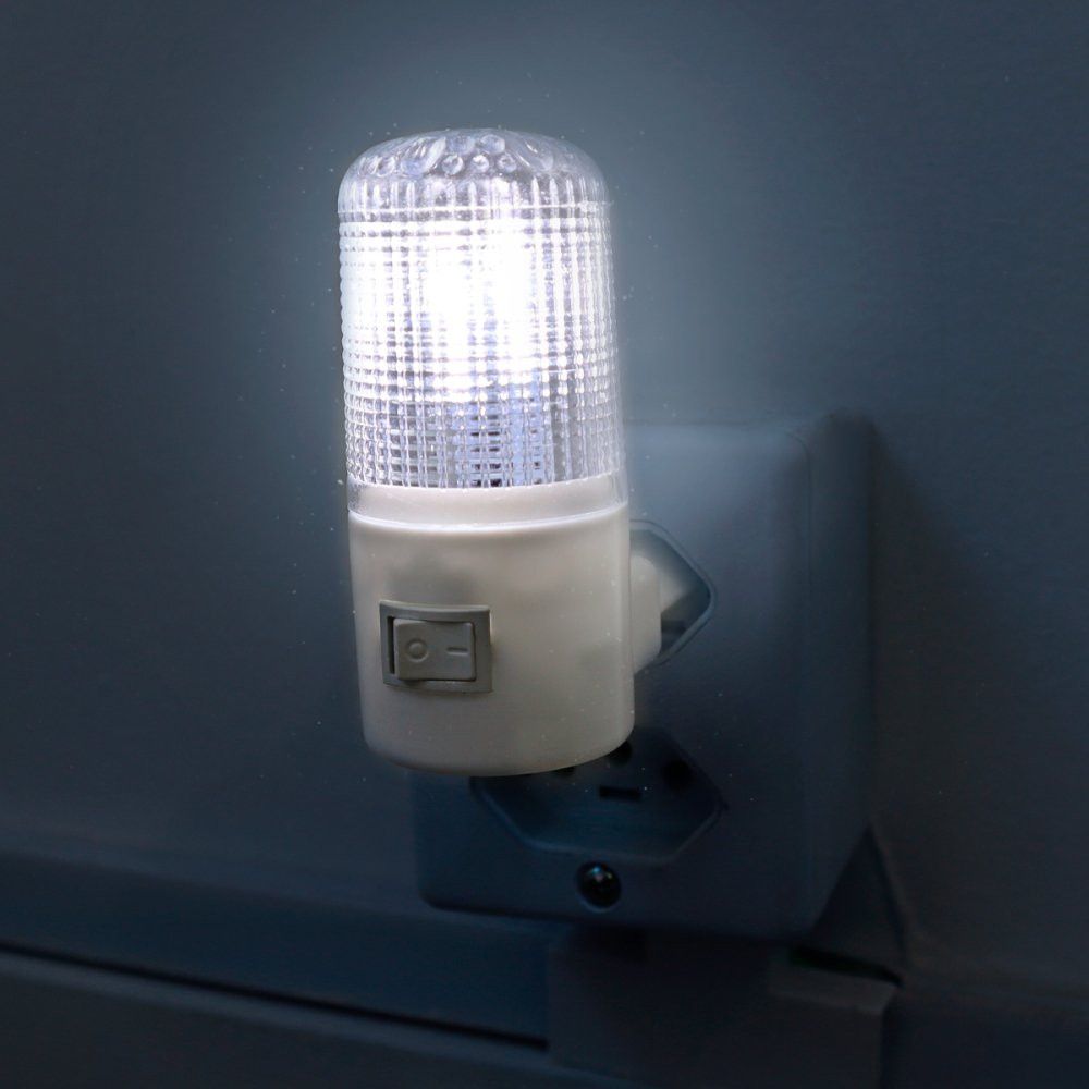 Luz Noturna LED Bivolt 127v-220v Sensor Automático Iluminação Ambiente Branco - Imagem 2