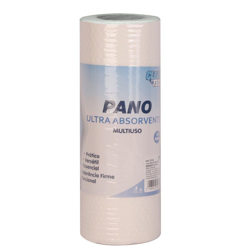 Rolo de Pano Ultra Absorvente Multiuso 50 Folhas Tamanho Grande Material Microfibra Limpeza Rápida - Imagem 2