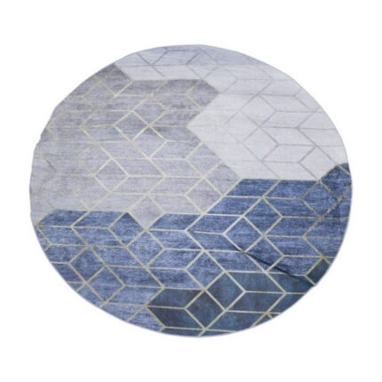 Tapete Redondo Premium 160cm Estampa Sortida Antiderrapante Decoração Sala Quarto