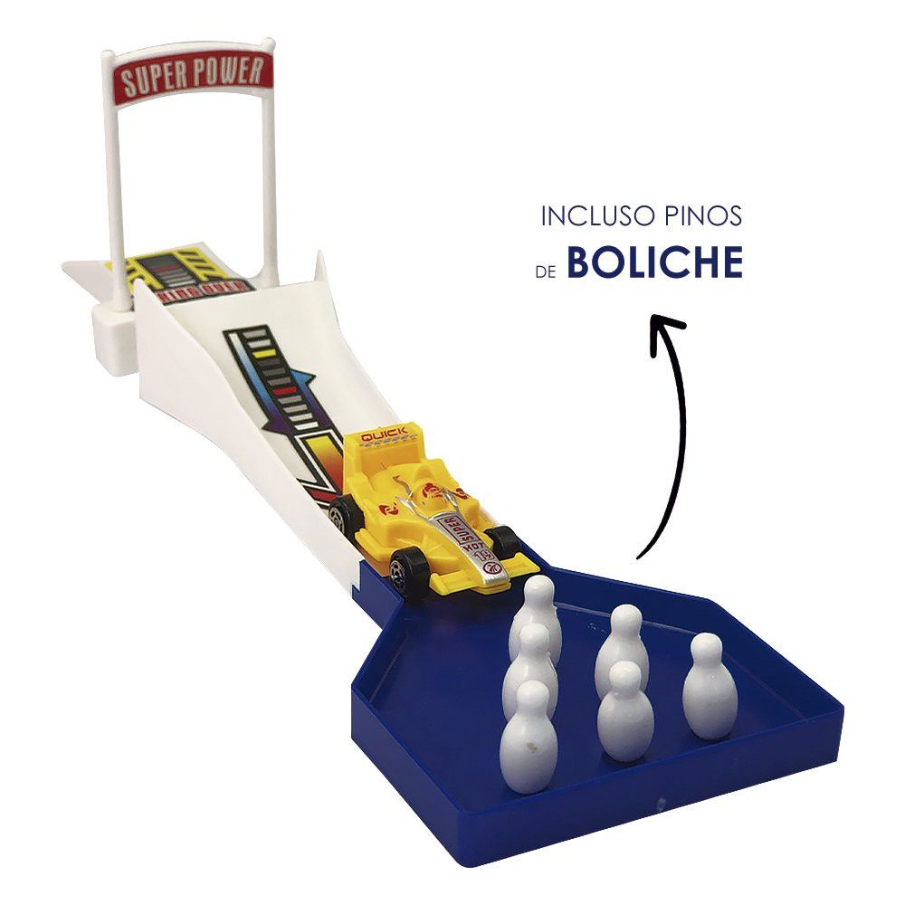 Pista de Carrinho Strike com Looping 360° e 4 Carrinhos Multicoloridos Brinquedo Infantil - Imagem 5