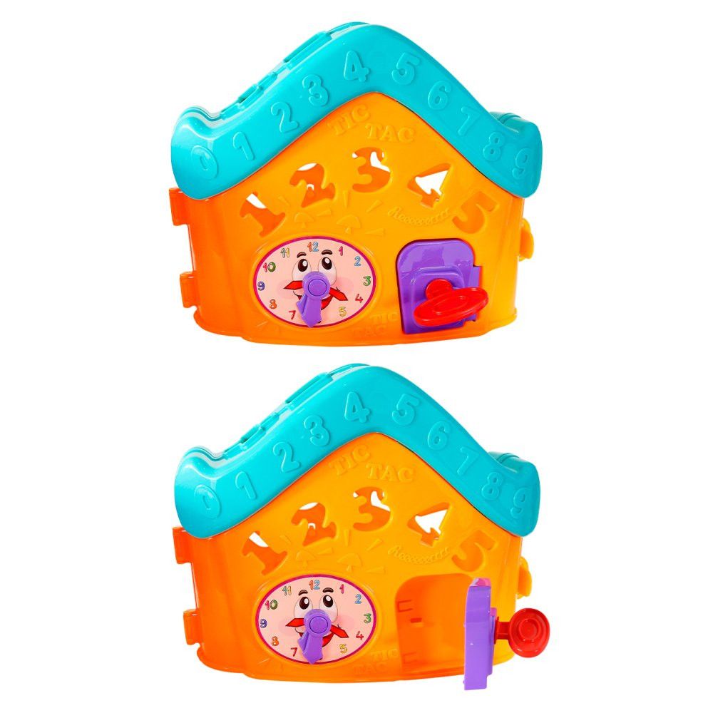 Casinha Interativa Infantil com Letras e Números Brinquedo Educativo Multicolorido - Imagem 5