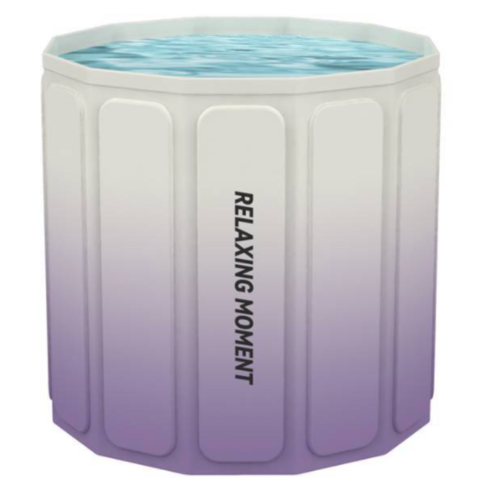 Banheira Dobrável de PVC para Bebê 50L Compacta Portátil Resistente Sortida Colorida