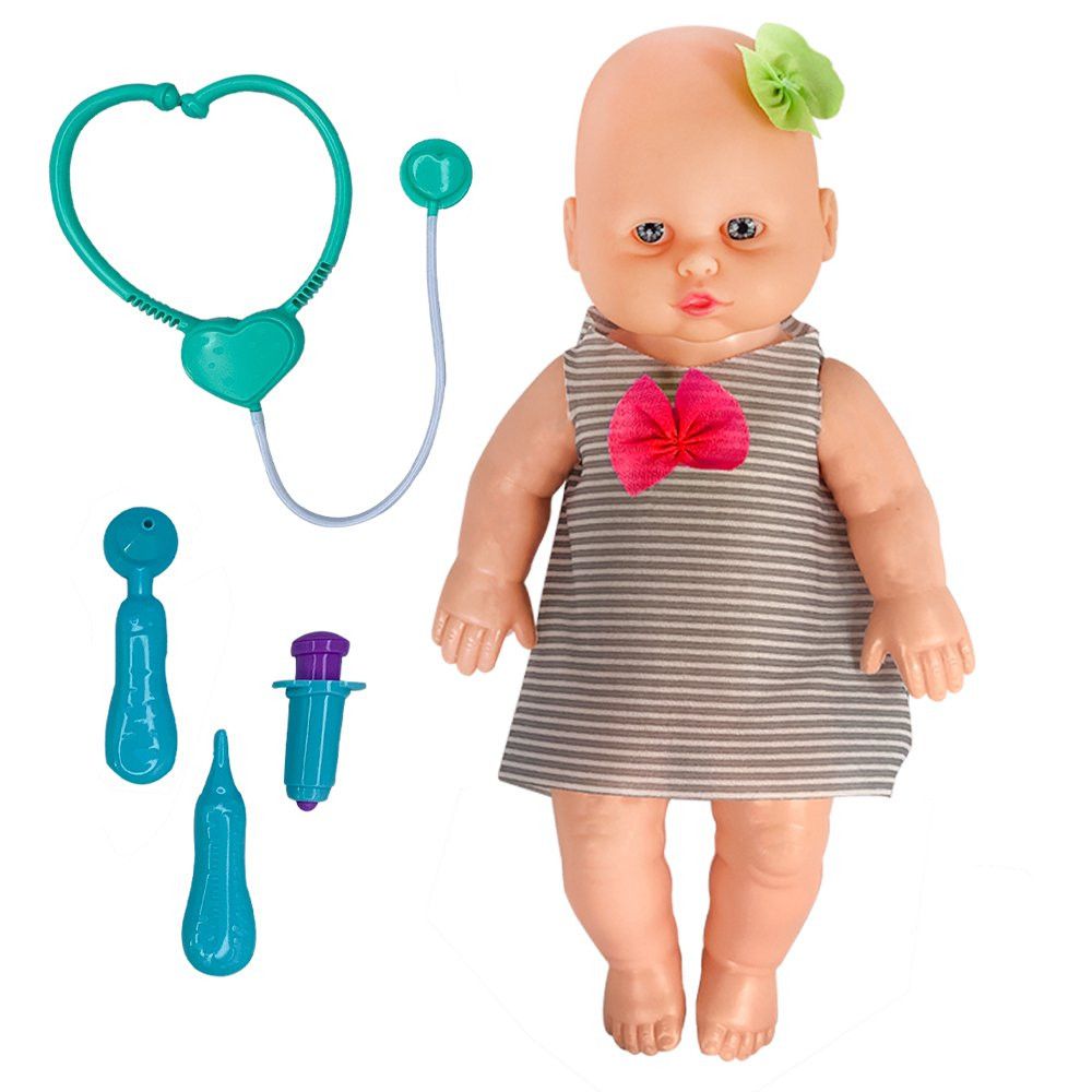 Boneca Babidu Dodói com Acessórios Médicos e Roupinhas, Brinquedo Infantil Educativo - Imagem 3