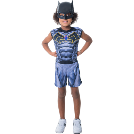 Kit Infantil Fantasia Batman GG - Tamanho Grande, Super Herói, Com Capa e Máscara para Crianças
