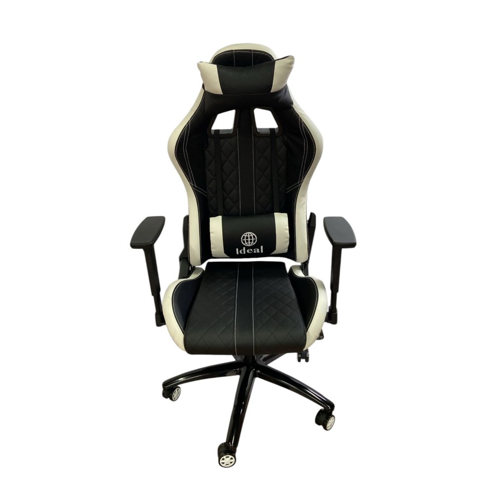 Cadeira Gamer Ergonômica Preta com Ajuste de Altura, Apoio Cervical e Braços 4D, Suporta Até 150kg - Imagem 7