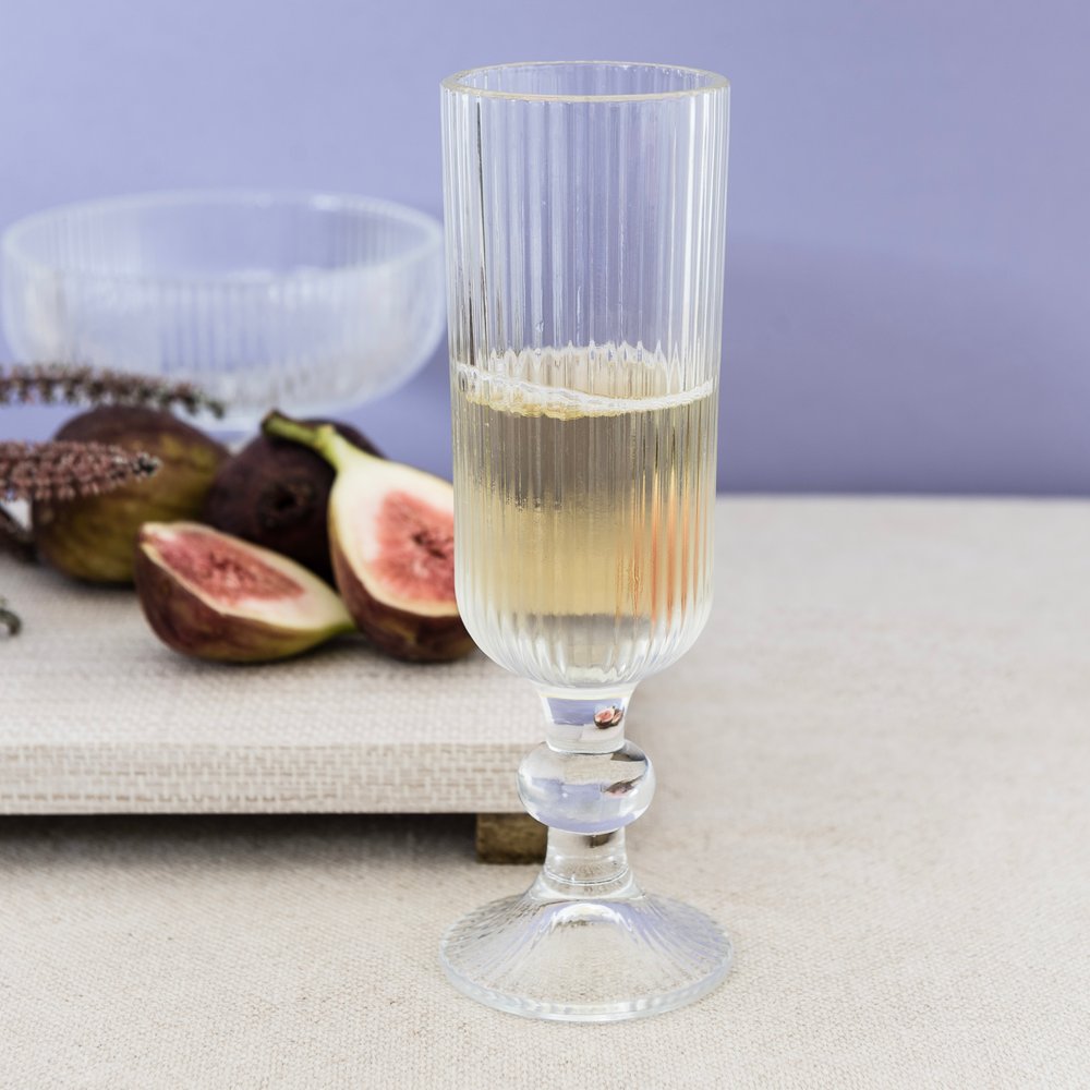Jogo 6 Taça de Champagne Versalhes Gold Vidro 170 ml - Imagem 4