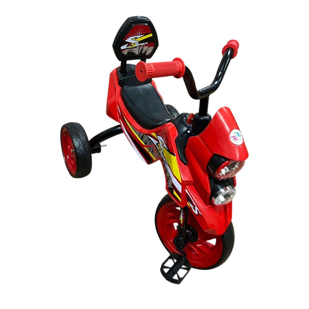 Triciclo Infantil Estilo Moto - Vermelho - Imagem 5