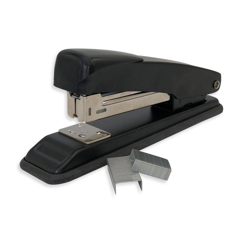 Grampeador de Aço 13cm para Escritório e Escola Capacidade 20 Folhas Ergonômico Azul - Imagem 4