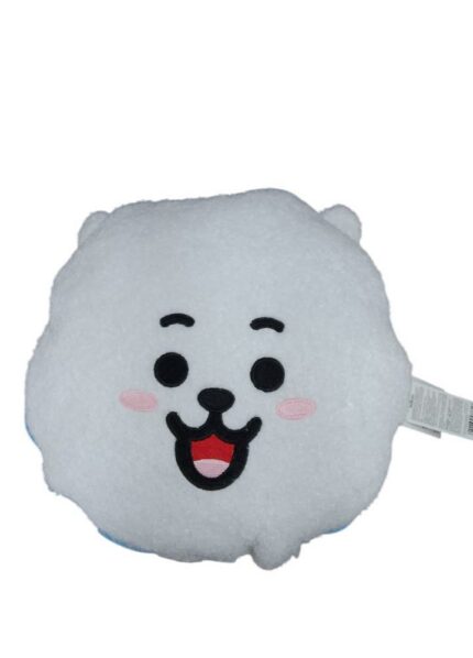 Manta Almofada Infantil BT21 Branca com Personagens, Tamanho 1,2x1,5m, Macia e Aconchegante