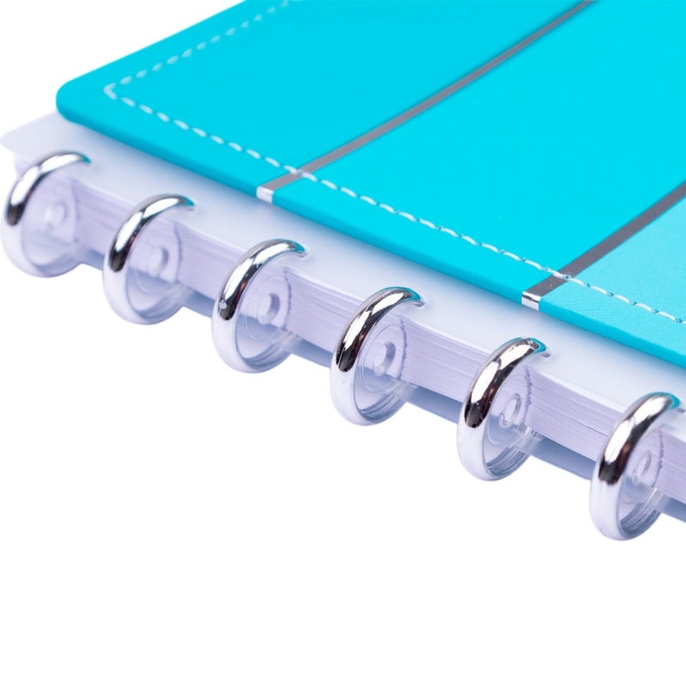 Caderno Listral Acqua Disko Grande G Capa Dura Disco Reposicionável - Imagem 3
