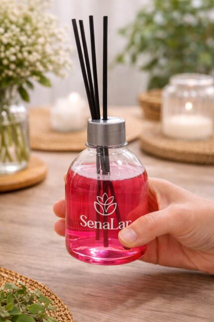 Difusor de aromas cereja e avela 250ml - Rosa