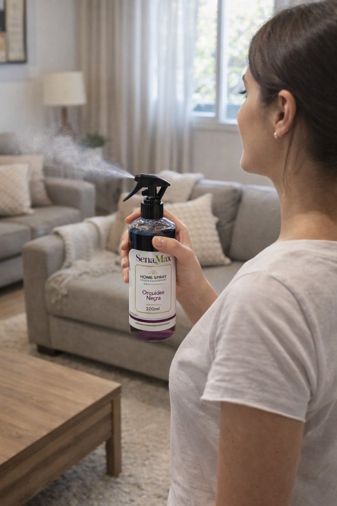 Spray Para ambientes e tecidos Orquídeas Negras 260ml - Roxa - Imagem 8